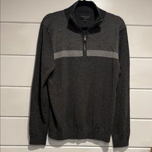 Banana Republic Dark Gray Zip-Up Sweater.   Size - Medium